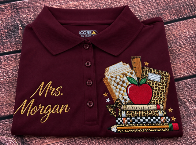 The “Class Act” Embroidered Polo