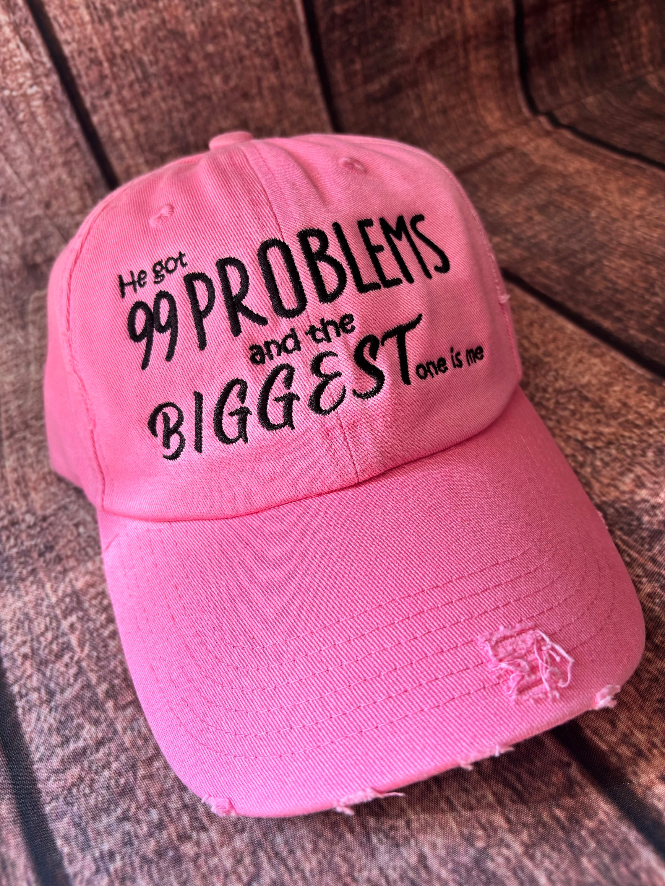99 Problems Distressed Hat image 0